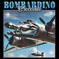 Bombardiro Crocodillo Funny Italian Brainrot Meme Humor Gen Doggie Tank