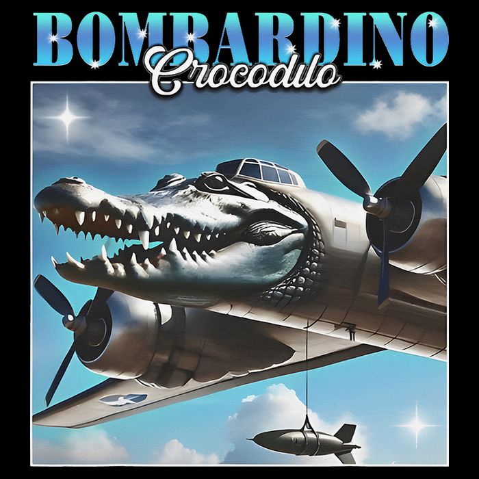 Bombardiro Crocodillo Funny Italian Brainrot Meme Humor Gen Doggie Tank
