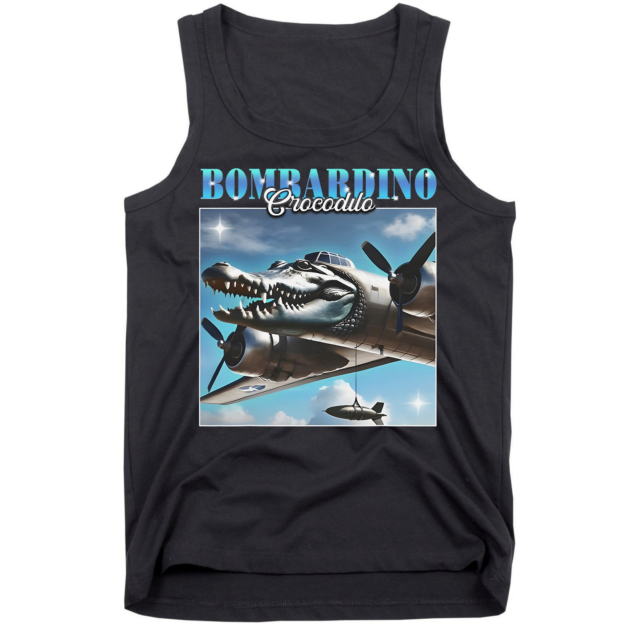 Bombardiro Crocodillo Funny Italian Brainrot Meme Humor Gen Tank Top