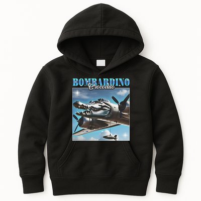 Bombardiro Crocodillo Funny Italian Brainrot Meme Humor Gen Kids Hoodie