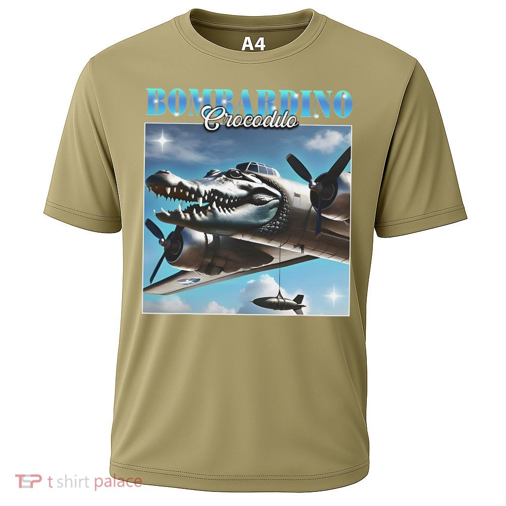 Bombardiro Crocodillo Funny Italian Brainrot Meme Humor Gen Performance Shirt
