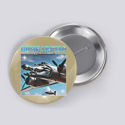Bombardiro Crocodillo Funny Italian Brainrot Meme Humor Gen Button