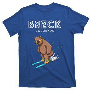 Breck Colorado Funny Ski Grizzly Bear Gift T-Shirt