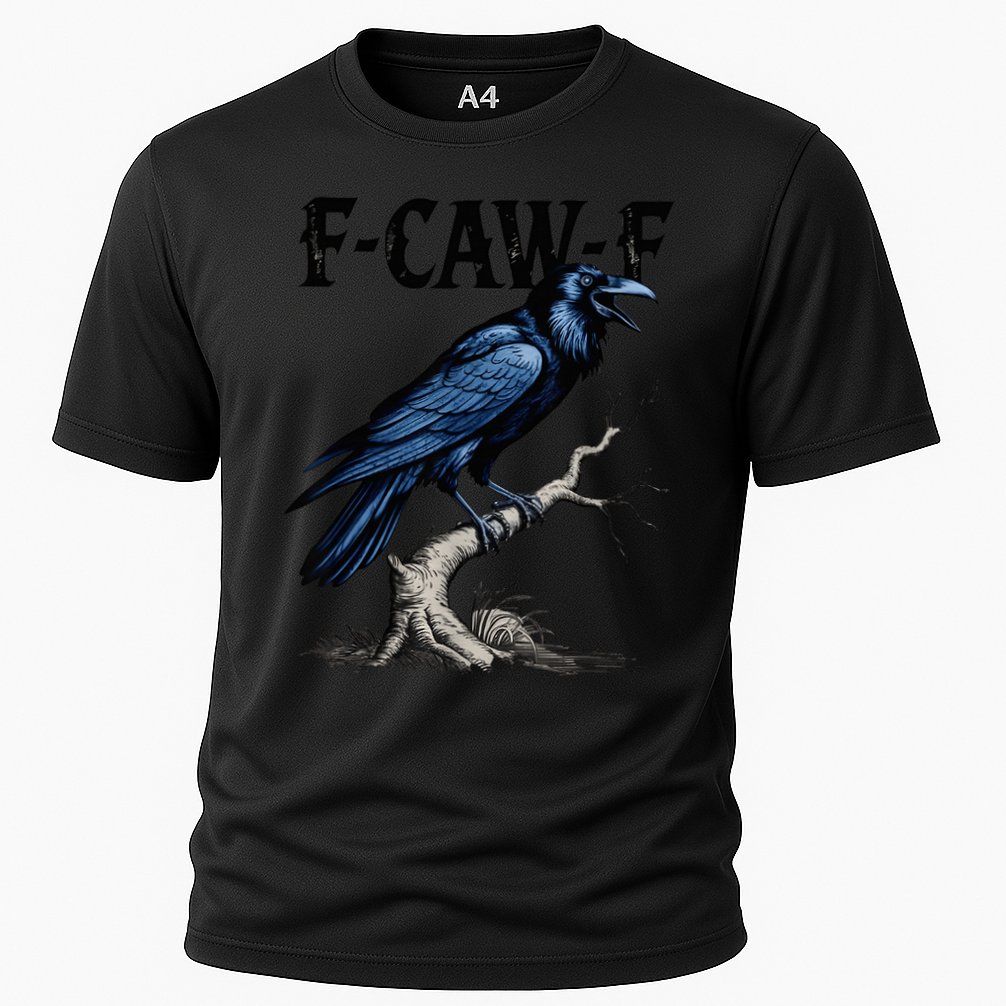 Black Crow F-Caw-F Black Bird  Performance Shirt