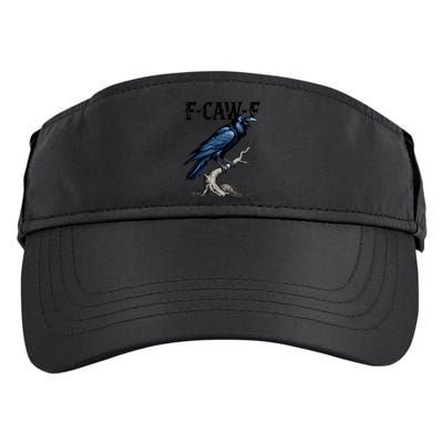 Black Crow F-Caw-F Black Bird  Adult Drive Performance Visor