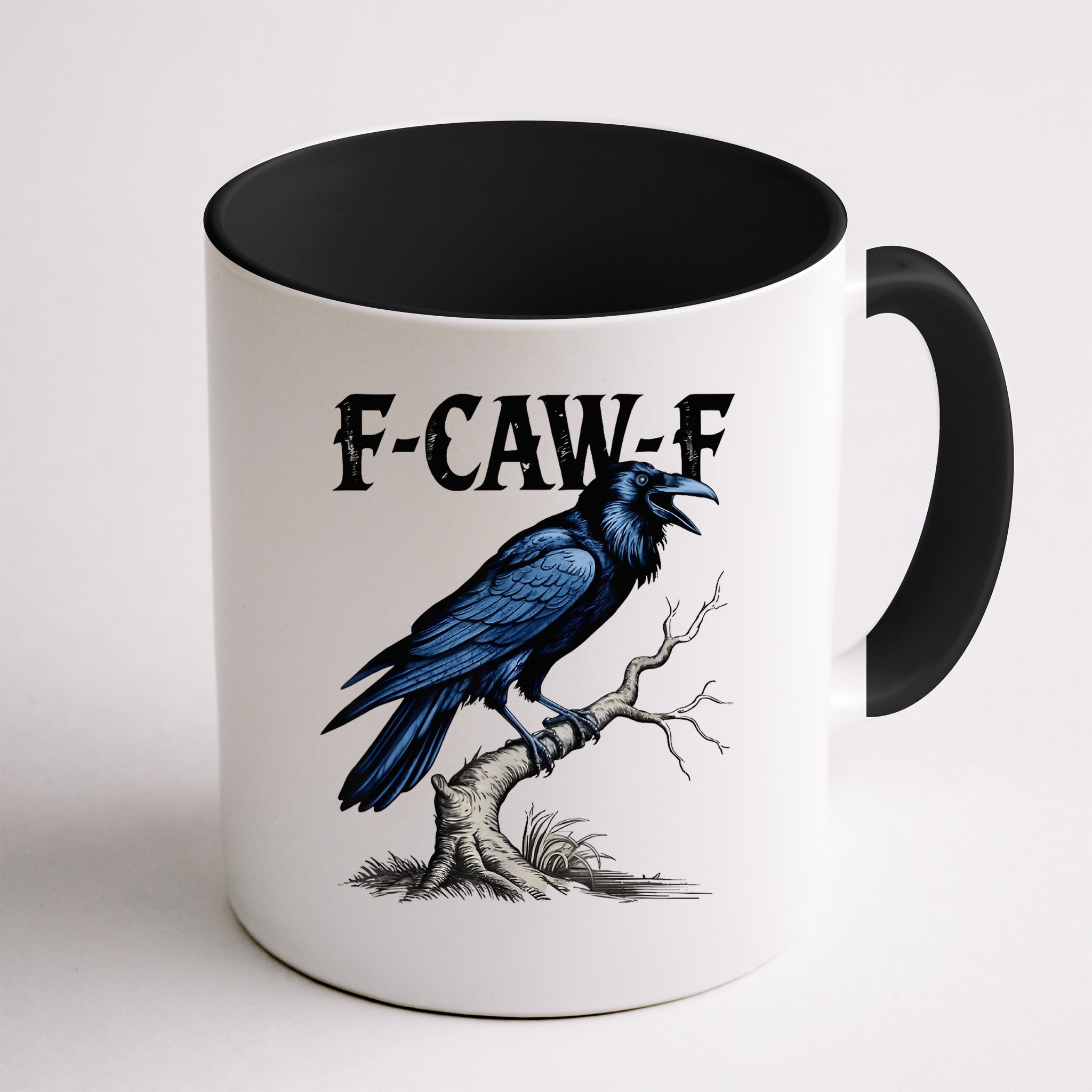 Black Crow F-Caw-F Black Bird  Mug