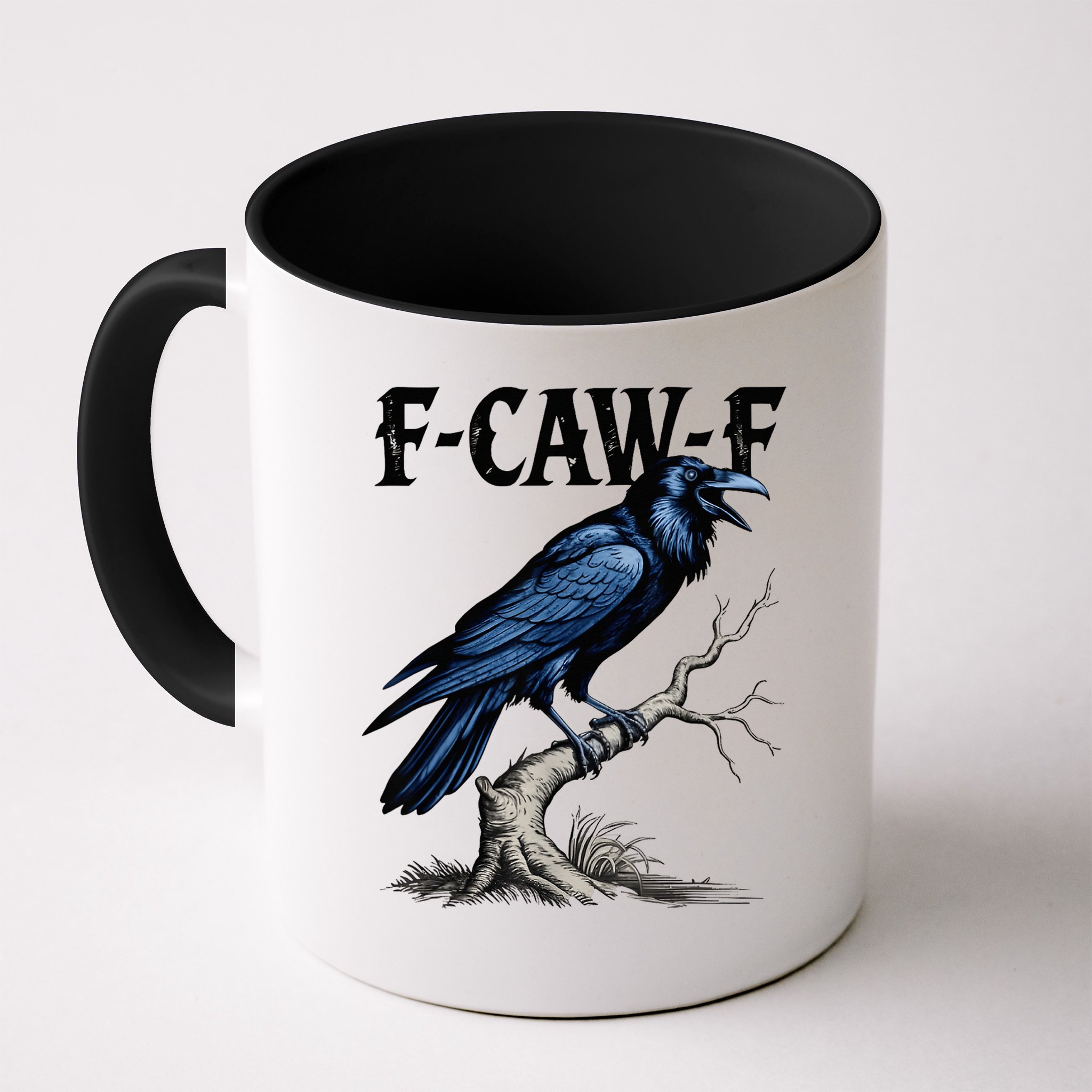 Black Crow F-Caw-F Black Bird  Mug