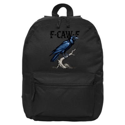 Black Crow F-Caw-F Black Bird  16 in Basic Backpack