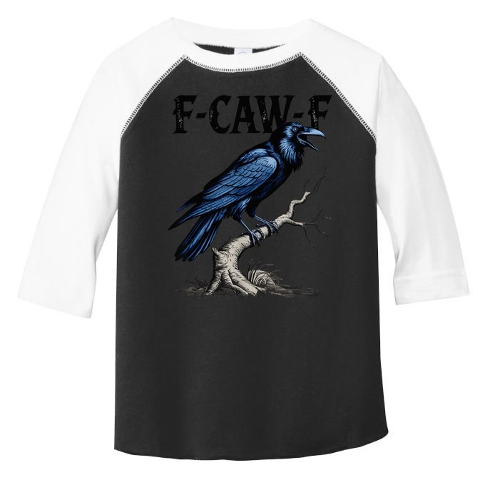 Black Crow F-Caw-F Black Bird  Toddler Fine Jersey T-Shirt