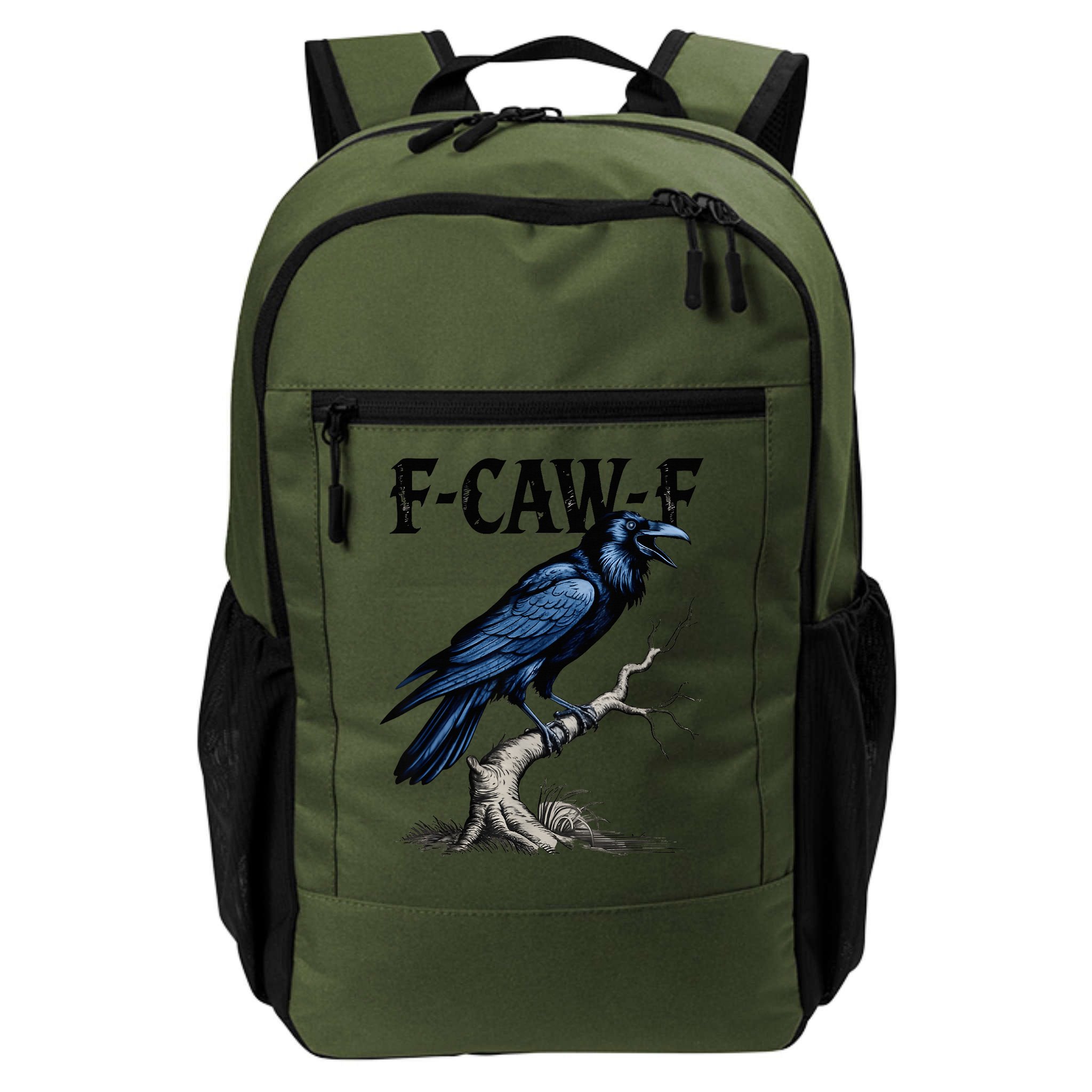Black Crow F-Caw-F Black Bird  Backpack