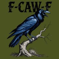 Black Crow F-Caw-F Black Bird  Backpack