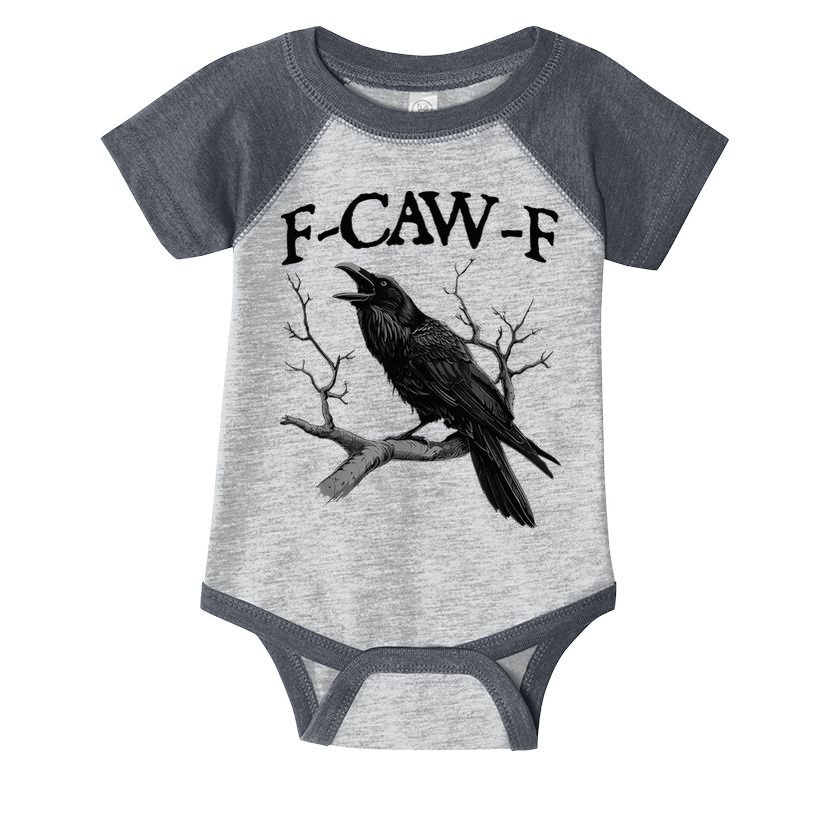 Black Crow F-Caw-F Black Bird Infant Baby Jersey Bodysuit