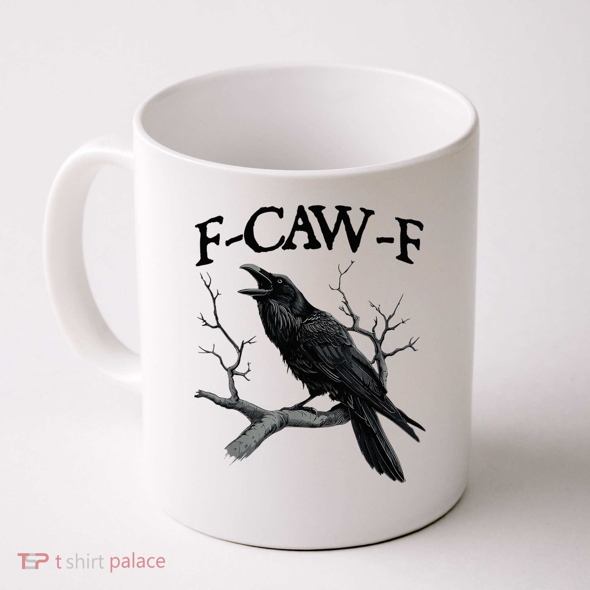 Black Crow F-Caw-F Black Bird Mug
