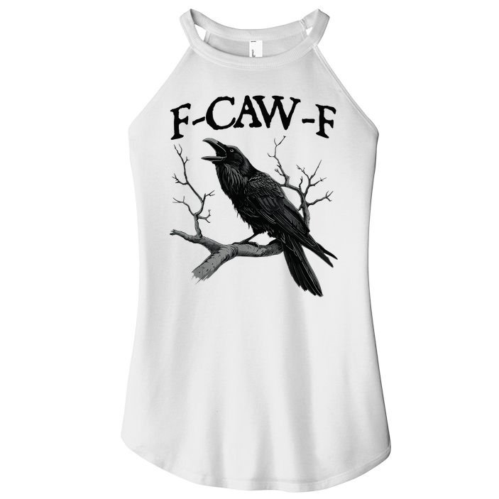 Black Crow F-Caw-F Black Bird Women's Perfect Tri Rocker Tank