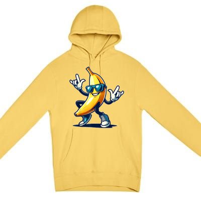 Banana Costume Funny Banana Premium Pullover Hoodie