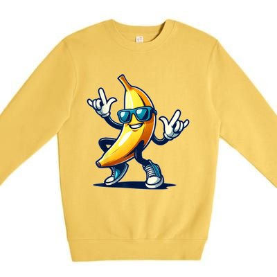 Banana Costume Funny Banana Premium Crewneck Sweatshirt