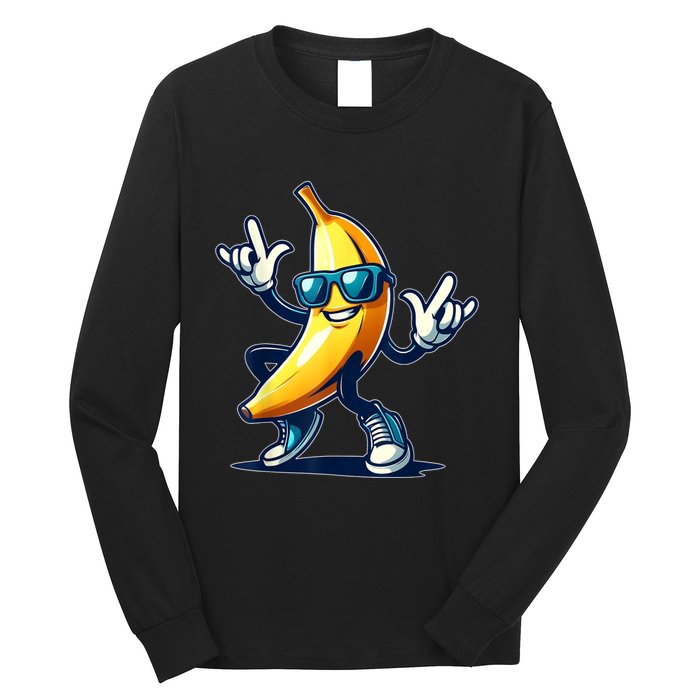 Banana Costume Funny Banana Long Sleeve Shirt