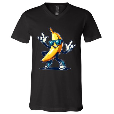 Banana Costume Funny Banana V-Neck T-Shirt