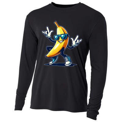 Banana Costume Funny Banana Cooling Performance Long Sleeve Crew