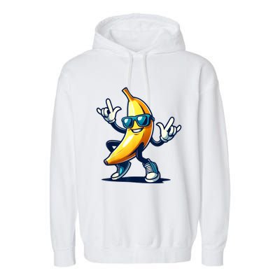 Banana Costume Funny Banana Garment-Dyed Fleece Hoodie