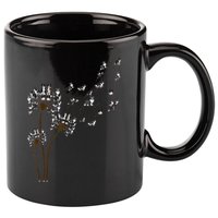 Border Collie Flower Fly Dandelion Funny Dog 11oz C Handle Ceramic Mug