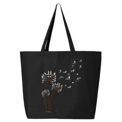 Border Collie Flower Fly Dandelion Funny Dog 25L Jumbo Tote