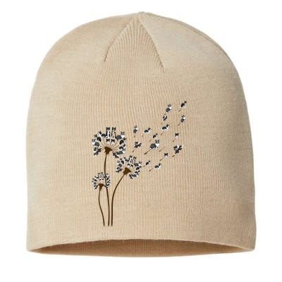 Border Collie Flower Fly Dandelion Funny Dog Sustainable Beanie