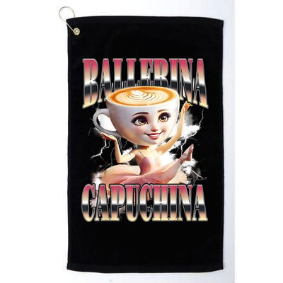 Ballerina Capuchina Funny Italian Brainrot Meme Humor Gen Z  Golf Towel