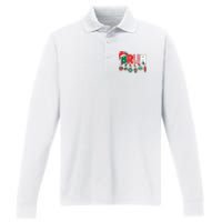 Bruh Christmas Funny Family Christmas Performance Long Sleeve Polo