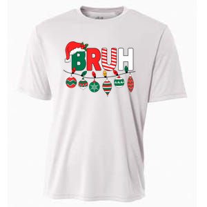 Bruh Christmas Funny Family Christmas Cooling Performance Crew T-Shirt