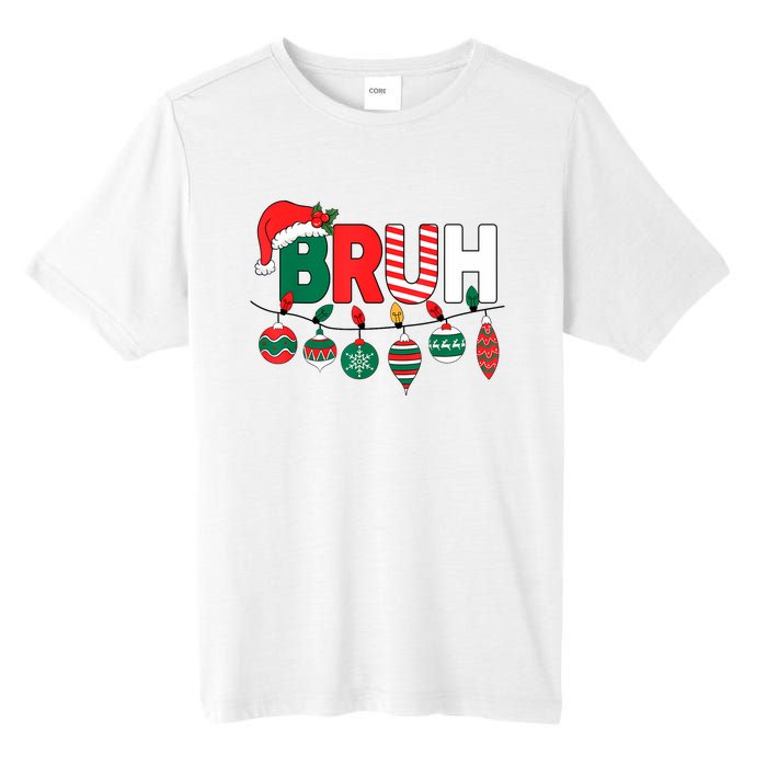 Bruh Christmas Funny Family Christmas Tall Fusion ChromaSoft Performance T-Shirt