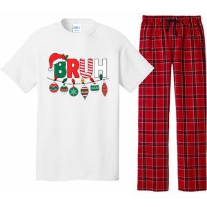 Bruh Christmas Funny Family Christmas Pajama Set