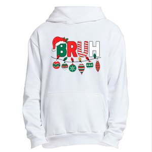 Bruh Christmas Funny Family Christmas Urban Pullover Hoodie