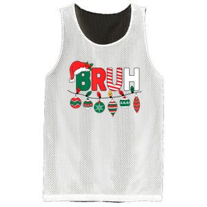 Bruh Christmas Funny Family Christmas Mesh Reversible Basketball Jersey Tank