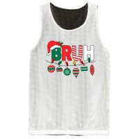 Bruh Christmas Funny Family Christmas Mesh Reversible Basketball Jersey Tank