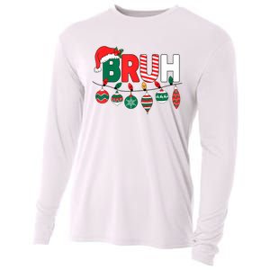 Bruh Christmas Funny Family Christmas Cooling Performance Long Sleeve Crew