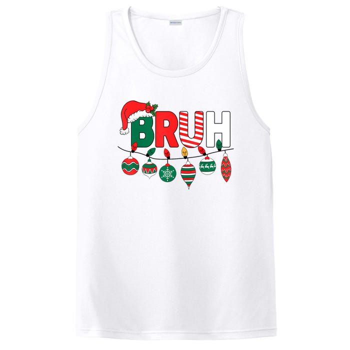 Bruh Christmas Funny Family Christmas PosiCharge Competitor Tank