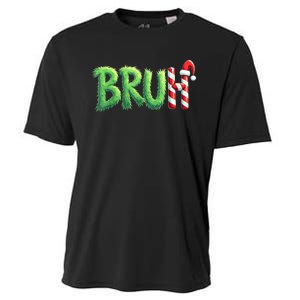 Bruh Christmas Funny Christmas Humor Meme Cooling Performance Crew T-Shirt