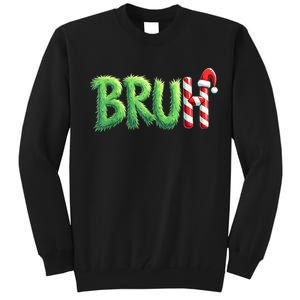 Bruh Christmas Funny Christmas Humor Meme Tall Sweatshirt