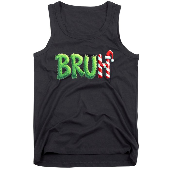 Bruh Christmas Funny Christmas Humor Meme Tank Top