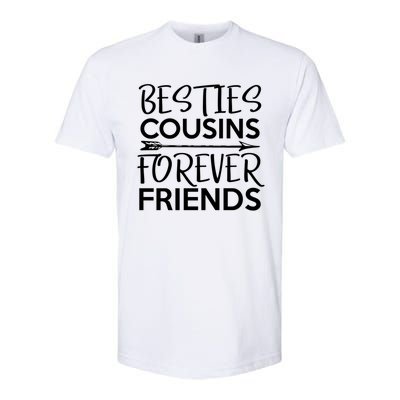 Besties Cousins Forever Friends Matching Cousin Bff Softstyle CVC T-Shirt