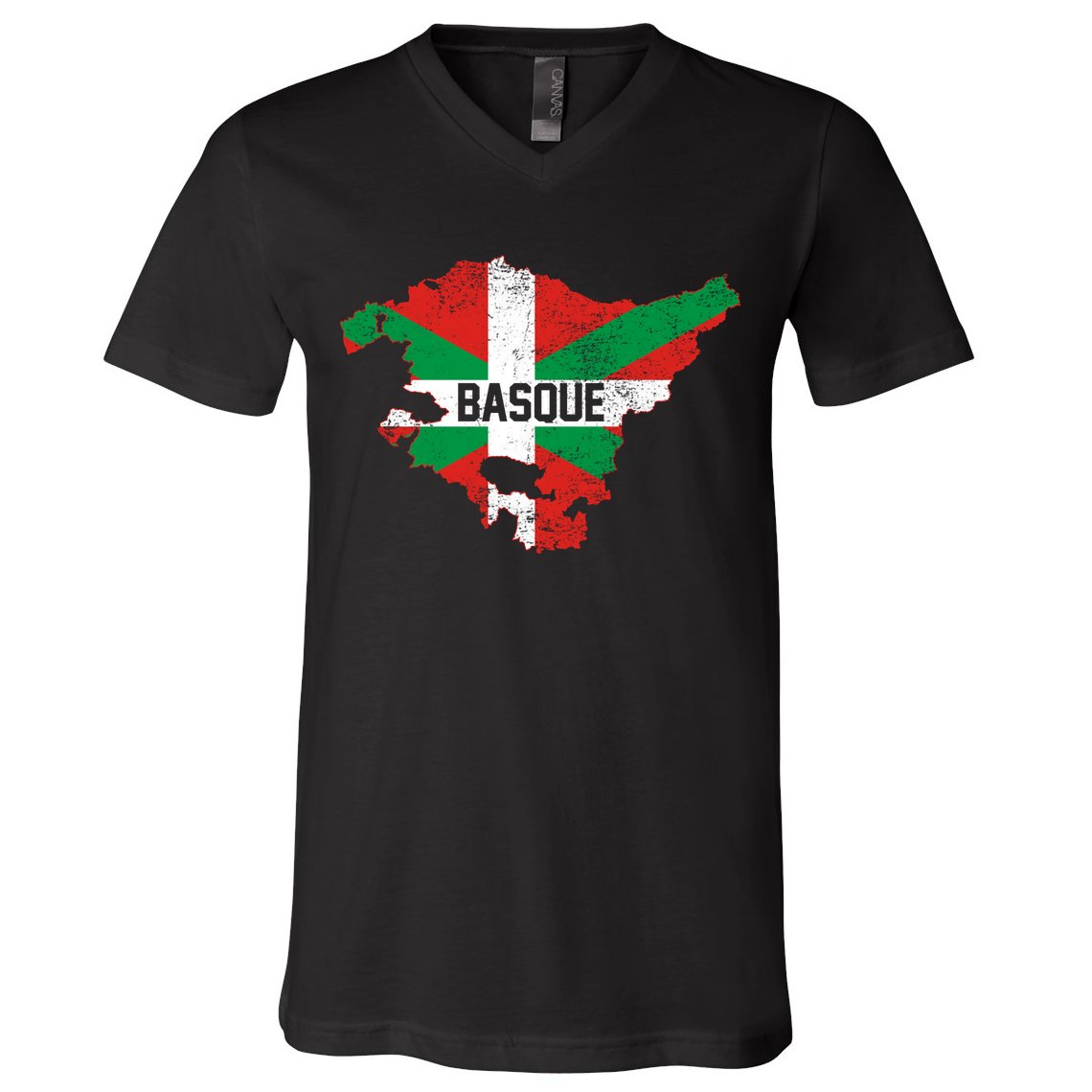 Basque Country Flag Euskadi Historical Roots V-Neck T-Shirt