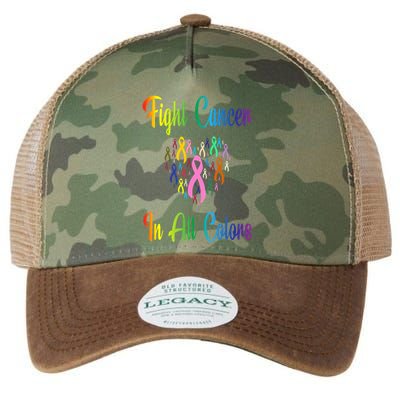 Beating Cancer Fighting Cancer Colors Cancer Awareness Legacy Tie Dye Trucker Hat