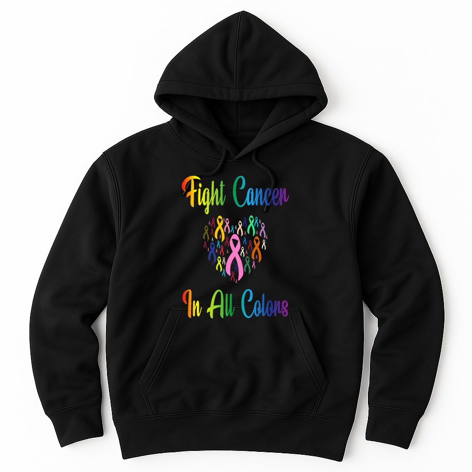 Beating Cancer Fighting Cancer Colors Cancer Awareness Hoodie