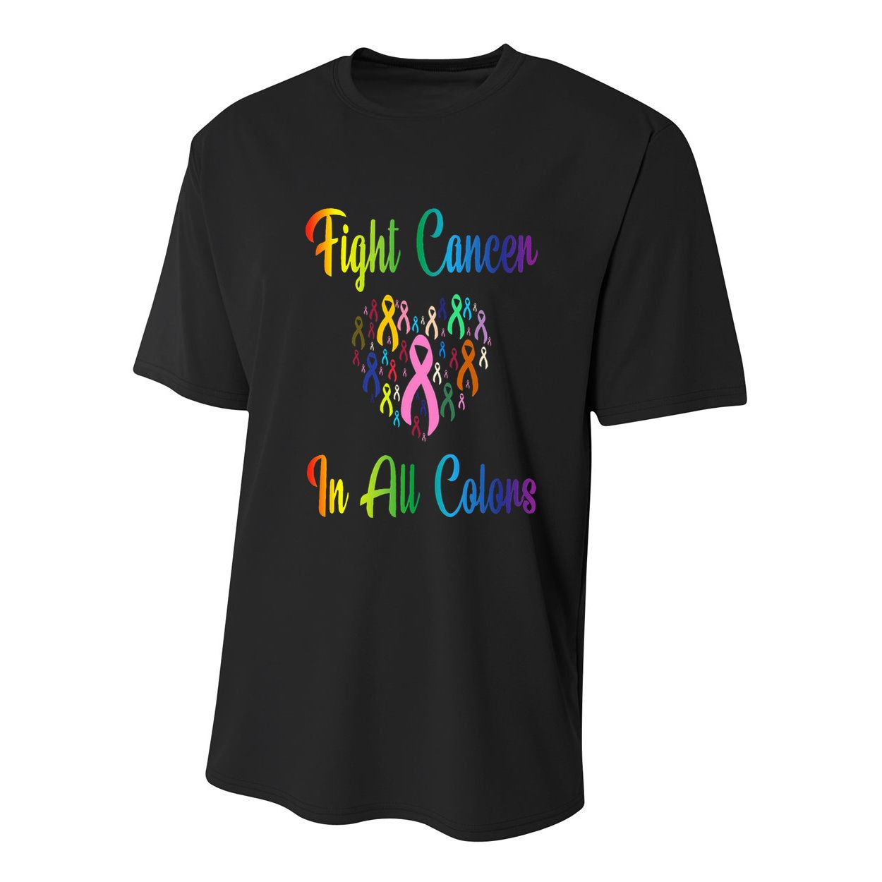 Beating Cancer Fighting Cancer Colors Cancer Awareness Youth Performance Sprint T-Shirt