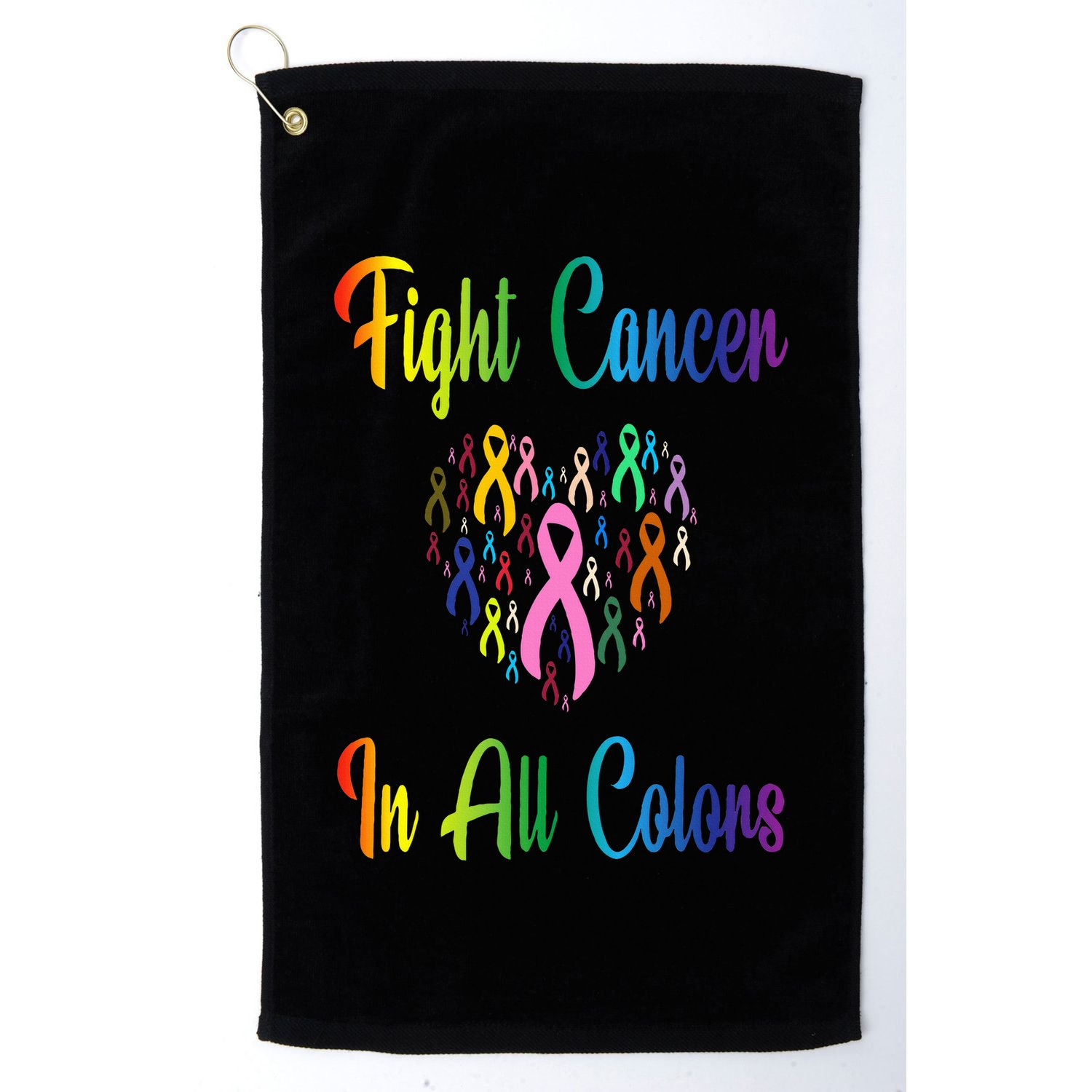 Beating Cancer Fighting Cancer Colors Cancer Awareness Golf Towel