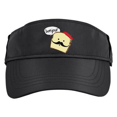 Bonjour Cute French Toast Funny Love France Foodie Humor Adult Drive Performance Visor