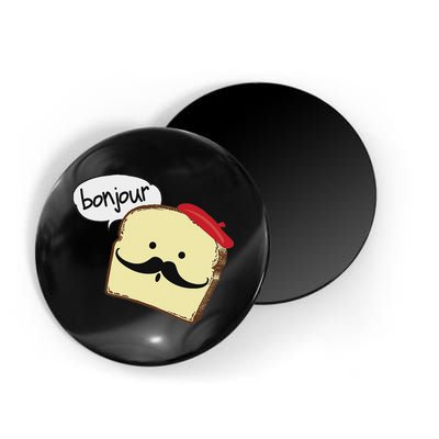 Bonjour Cute French Toast Funny Love France Foodie Humor Magnet