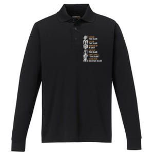 Black Classic Fit Trump Raised The Bar Harris Failed Crew Neck Short Performance Long Sleeve Polo