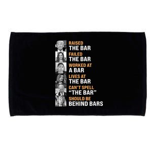 Black Classic Fit Trump Raised The Bar Harris Failed Crew Neck Short Microfiber Hand Towel